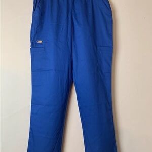 Royal  Blue Cherokee Luxe Natural Rise Stray Leg Elastic Waist Pant Size S